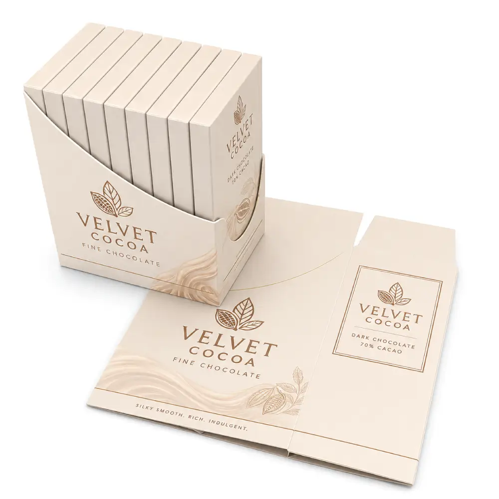 Premium Display Chocolate Boxes With Elegant Retail Presentation Structure