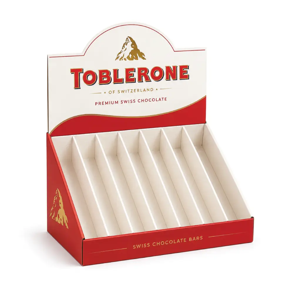 Divided Chocolate Display Boxes With Multi-Section Product Organization