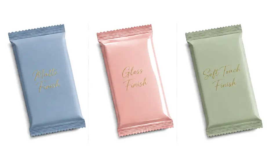 Finishing Options for Chocolate Bar Wrappers With Premium Surface Effects