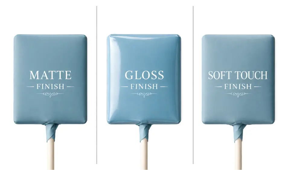 Premium Finishing Options With Refined Lollipop Wrapper Surface Effects
