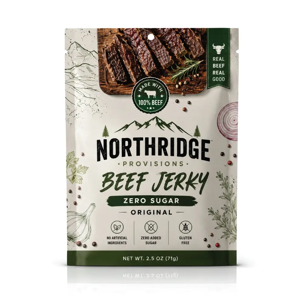 Flat Beef Jerky Packaging Pouches With Compact Food Storage