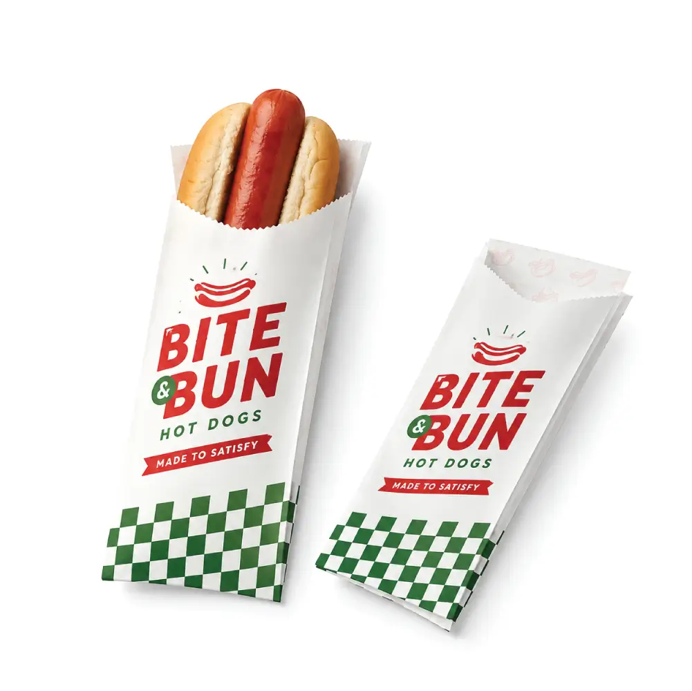 Flat Bottom Wrappers With Stable Food Packaging Structure