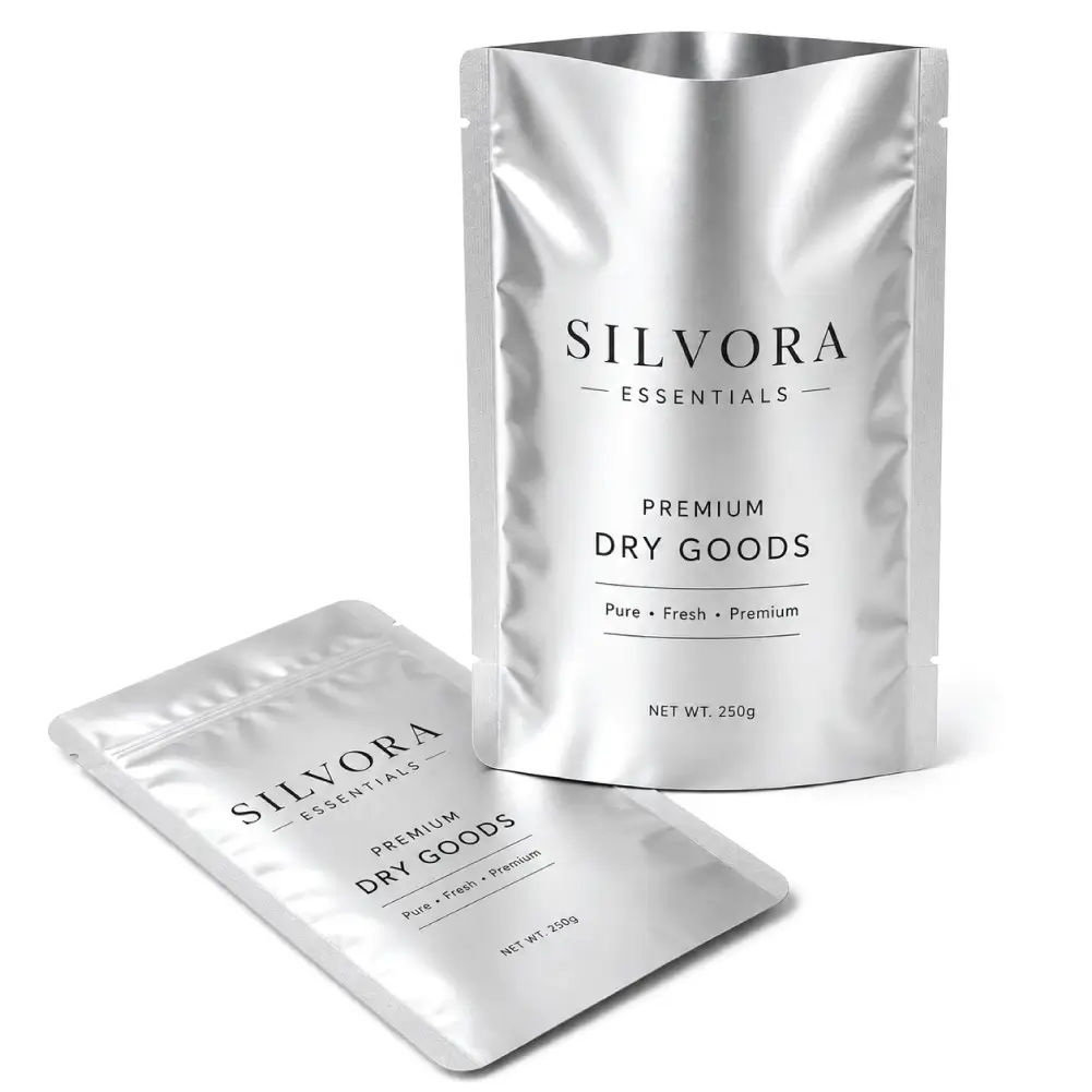Flat Foil Pouches With Sleek Barrier Packaging Design