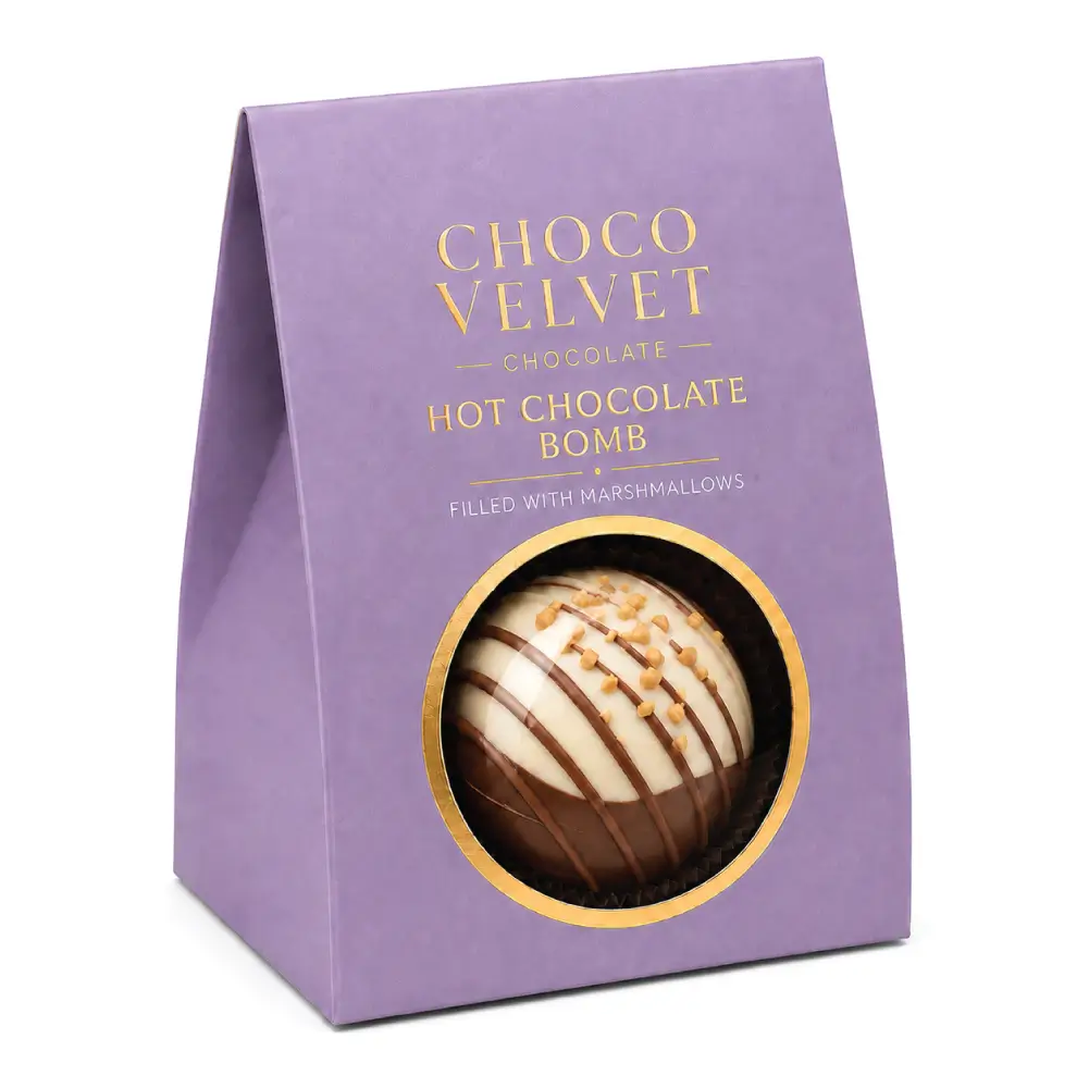 Gusset Chocolate Bomb Packaging With Structured Design Features