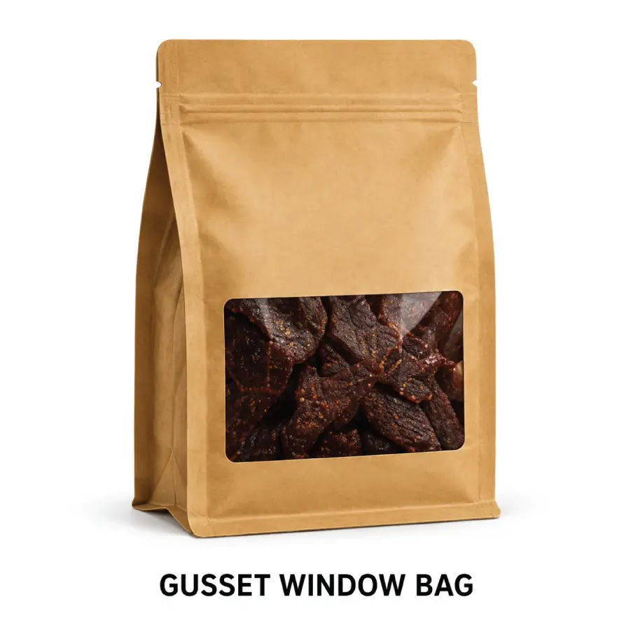 Gusset Window Bags with Clear Product Visibility