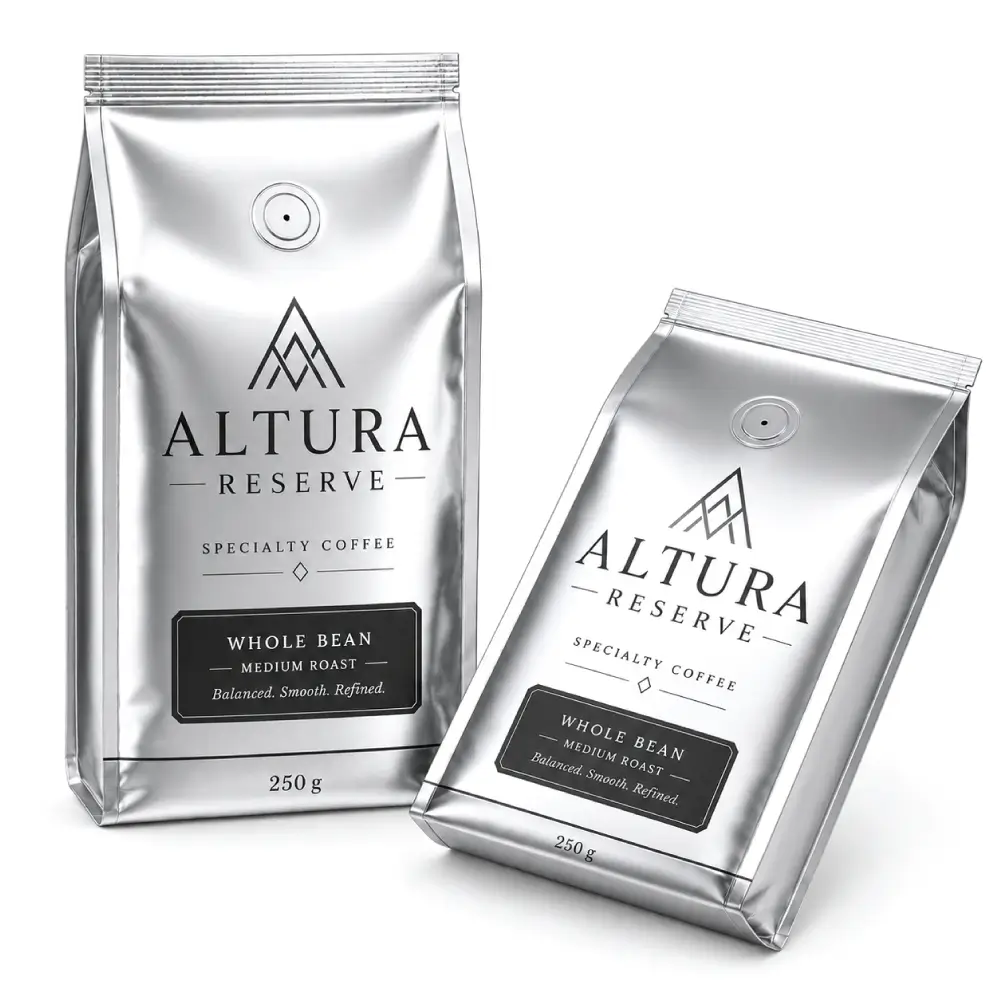 Gusseted Foil Pouches With Expanded Storage Packaging Design