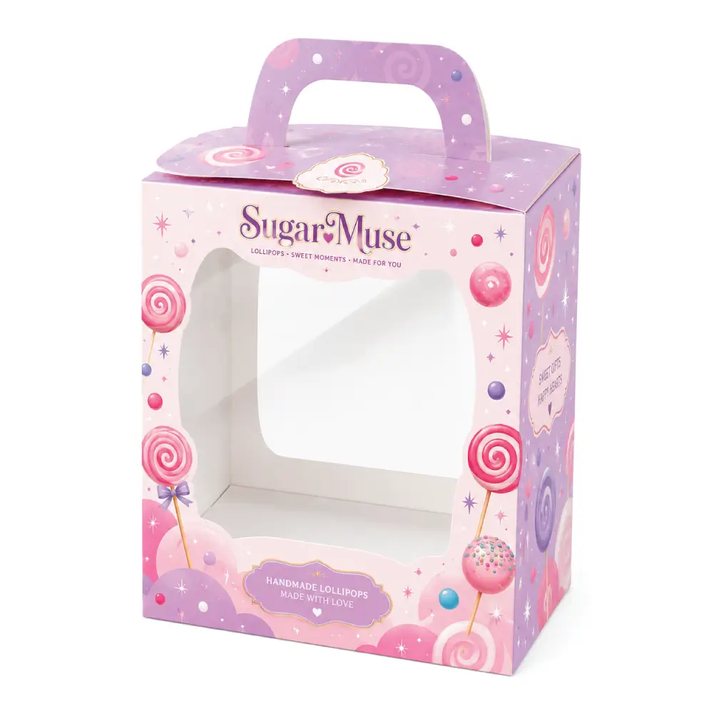 Handle Lollipop Boxes With Convenient Carry Design