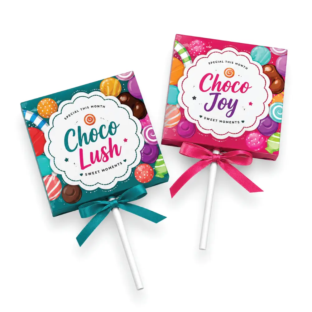 Hard Paper Lollipop Wrappers With Rigid Candy Packaging Structure