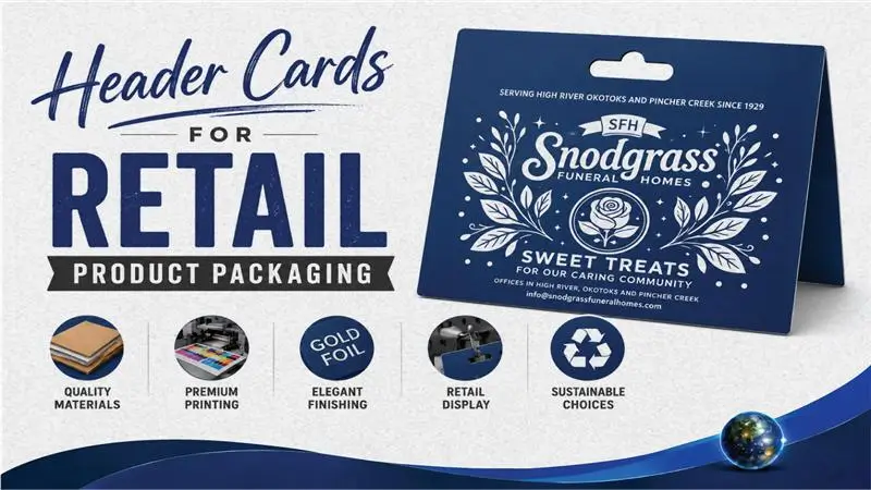 Header Cards For Retail Product Packaging