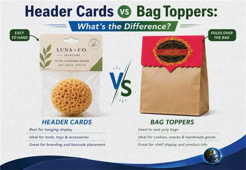 Header Cards Vs Bag Toppers: What's the Difference?