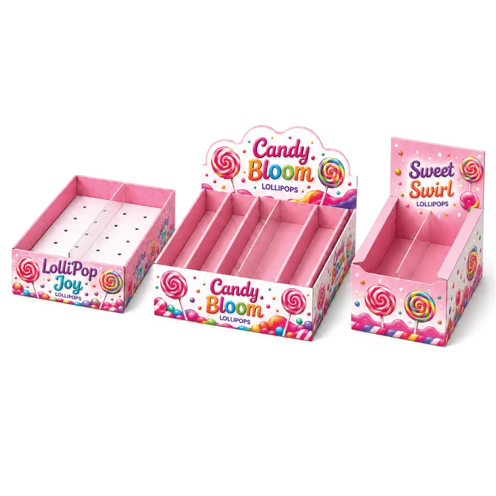 Insert Options for Lollipop Boxes with Organized Sections and Premium Finish
