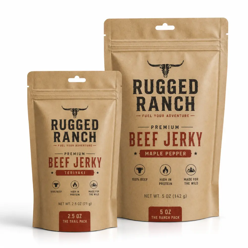 Kraft Beef Jerky Pouches With Natural Food Packaging