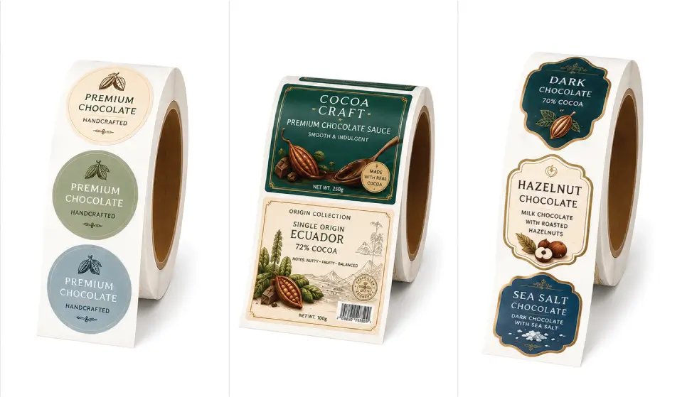 Label Rolls With Continuous Packaging Label Supply Format