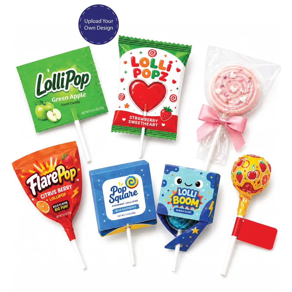 Lollipop Packaging With Custom Printed Product Presentation