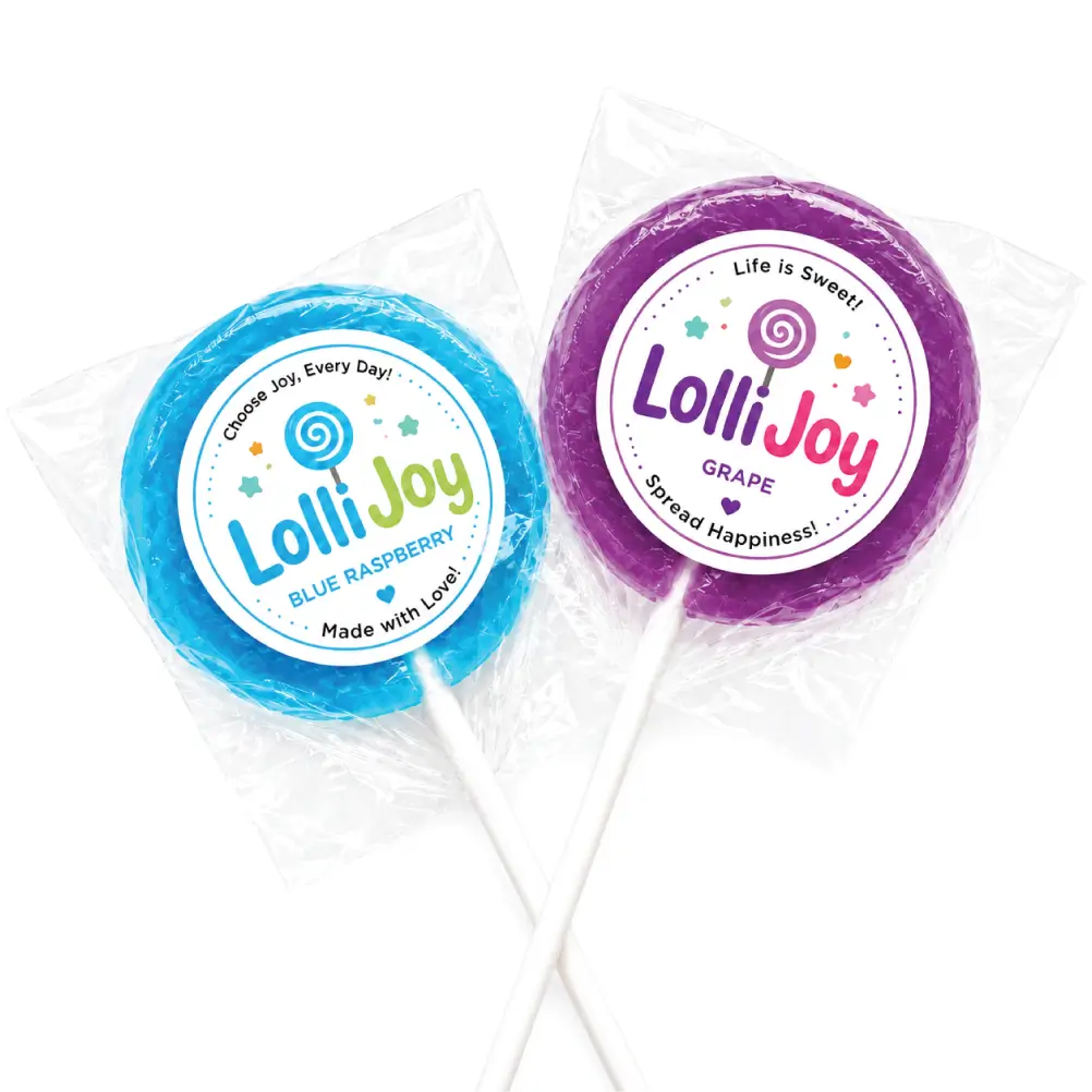 Lollipop Sticker Labels with Creative Designs and Premium Printing Details