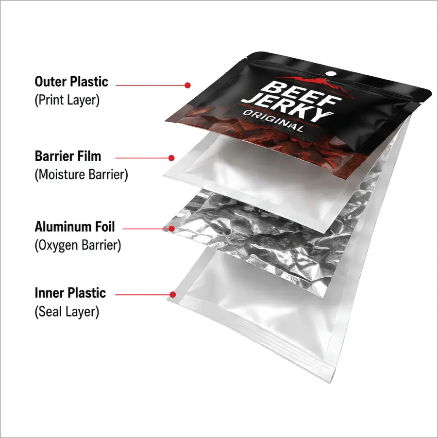 Materials Used in Plastic Beef Jerky Bags