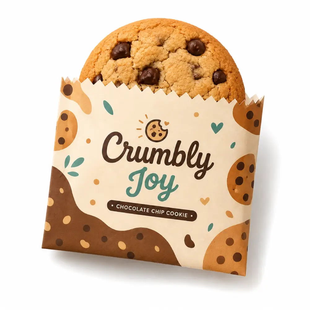 Serrated Cookie Wrappers with Easy Tear Edge and Premium Printing