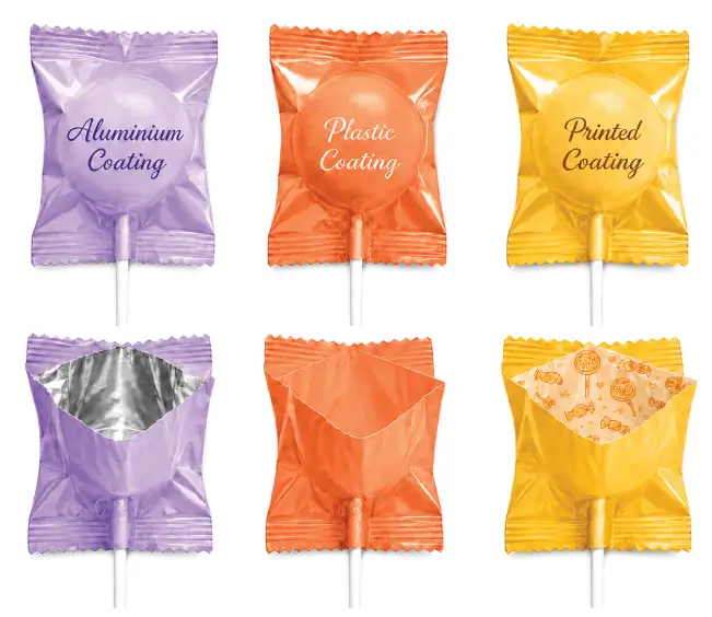 Special Coatings With Premium Lollipop Packaging Surface Finish
