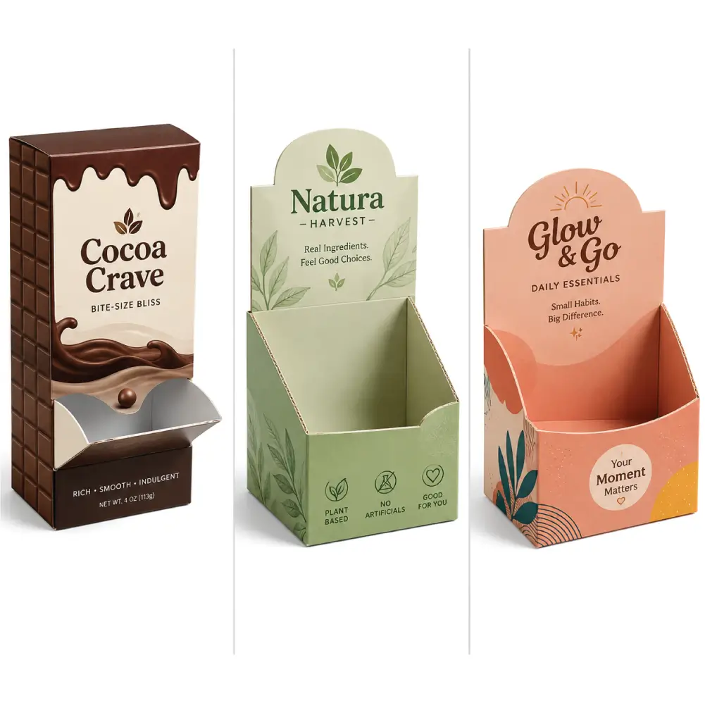 Structural Styles Of Chocolate Display Boxes For Retail Presentation