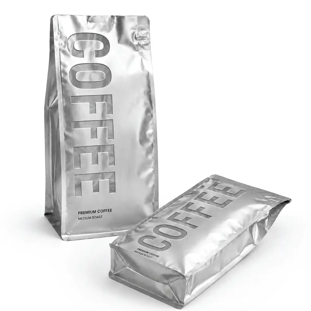 Text Window Foil Pouches With Product Visibility Design