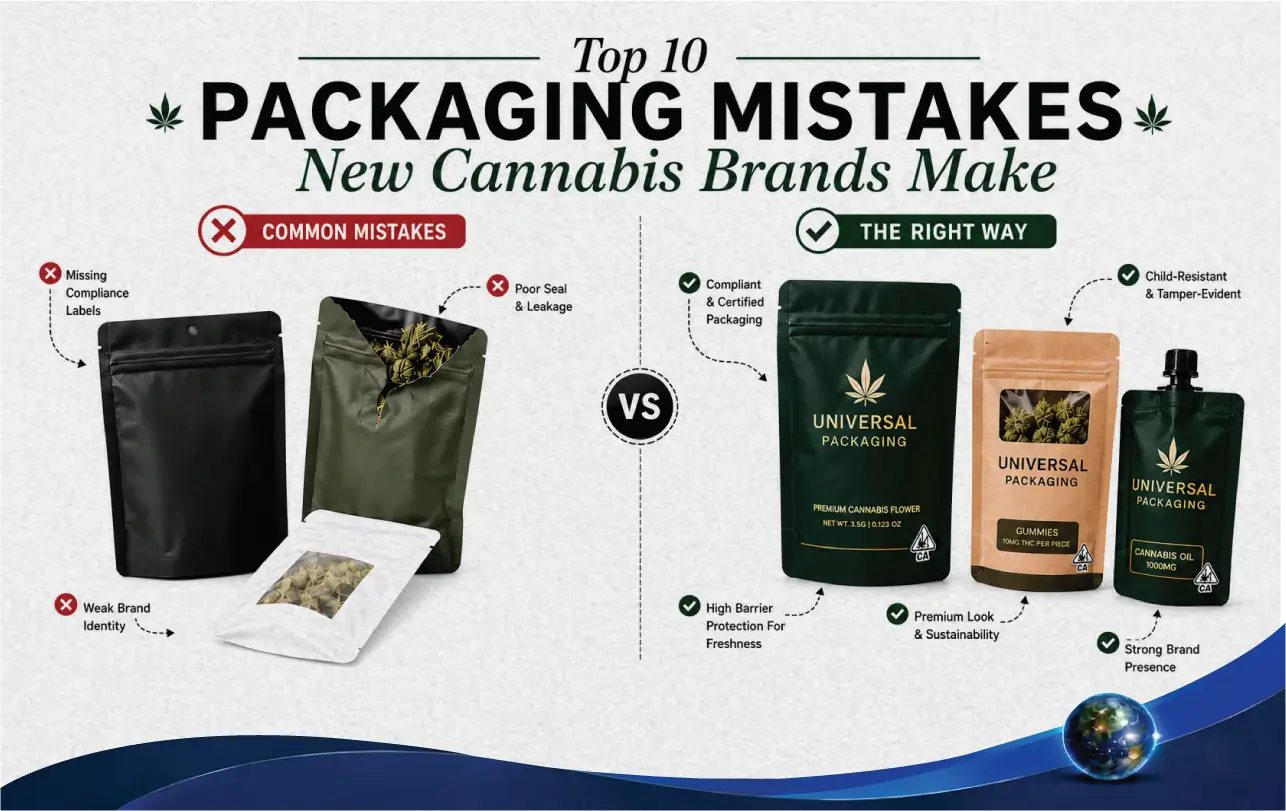 Top 10 Packaging Mistakes New Cannabis Brands Make