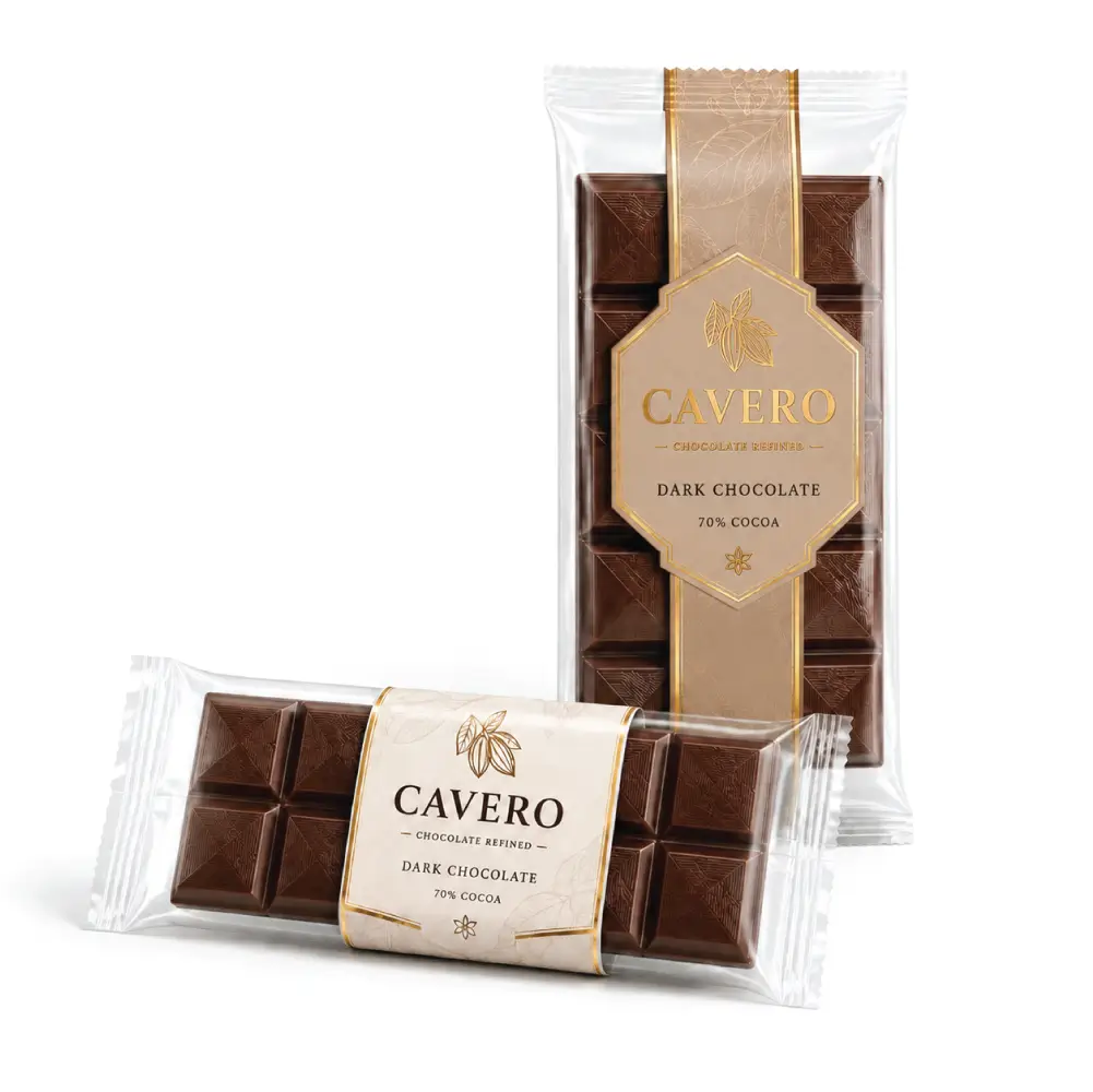 Transparent Chocolate Bar Wrappers With Clear Product Visibility Design