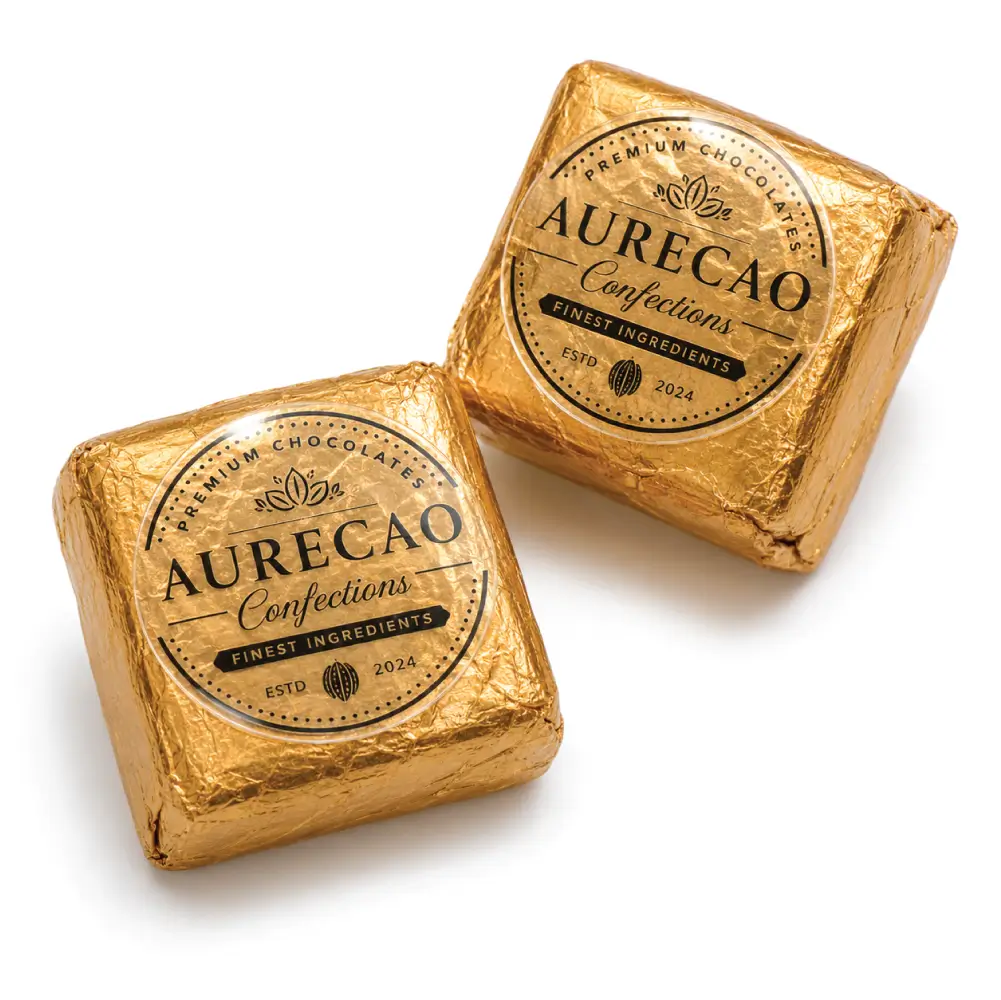 Transparent Chocolate Labels With Crystal-Clear Packaging Finish