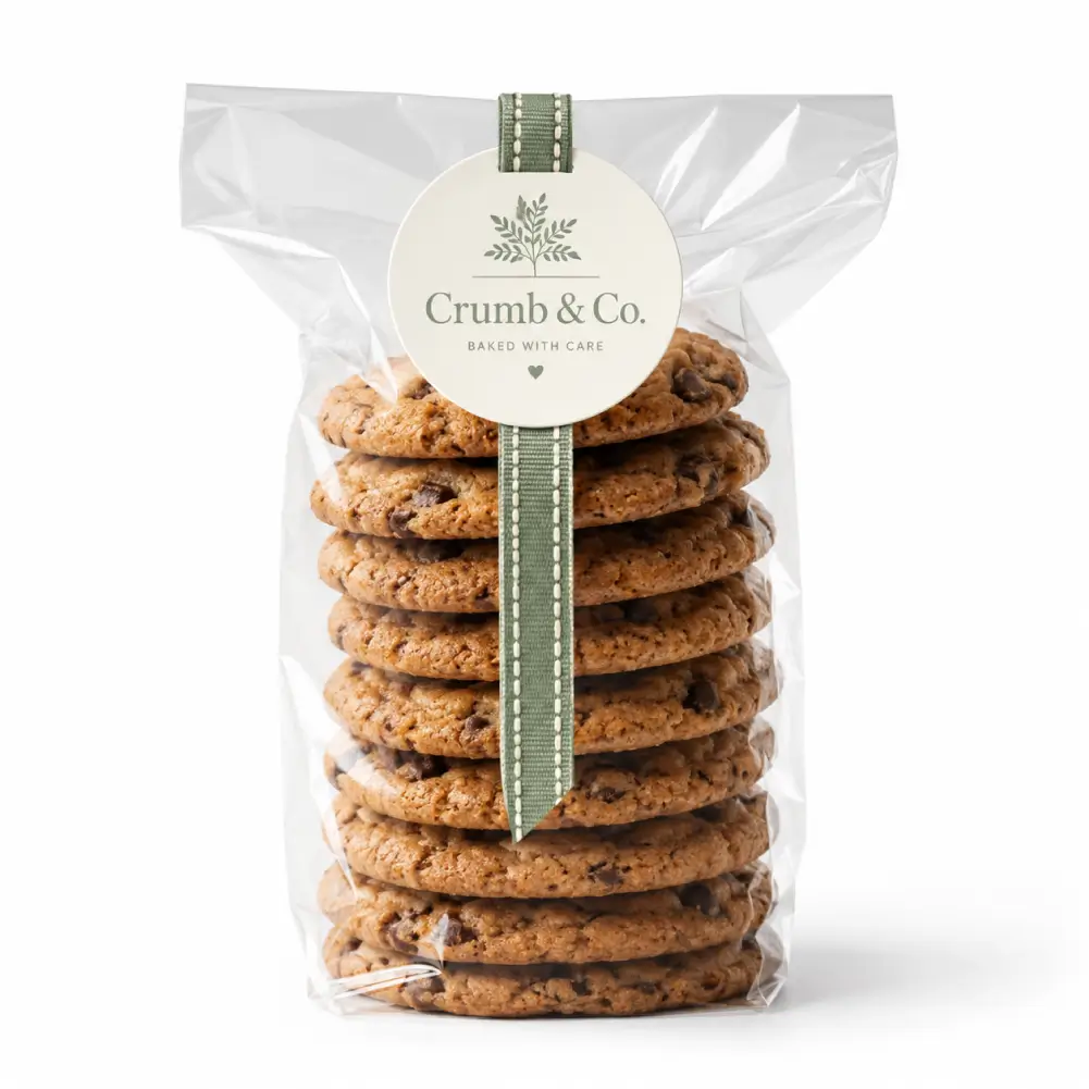 Transparent Cookie Wrappers with Clear Finish and Premium Printing