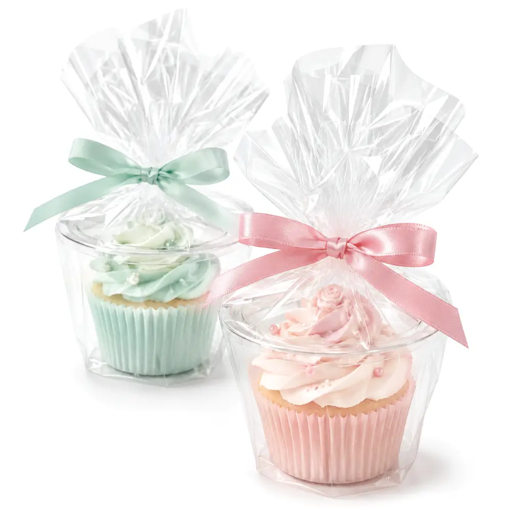 Transparent Cupcake Wrappers With Clear Product Visibility