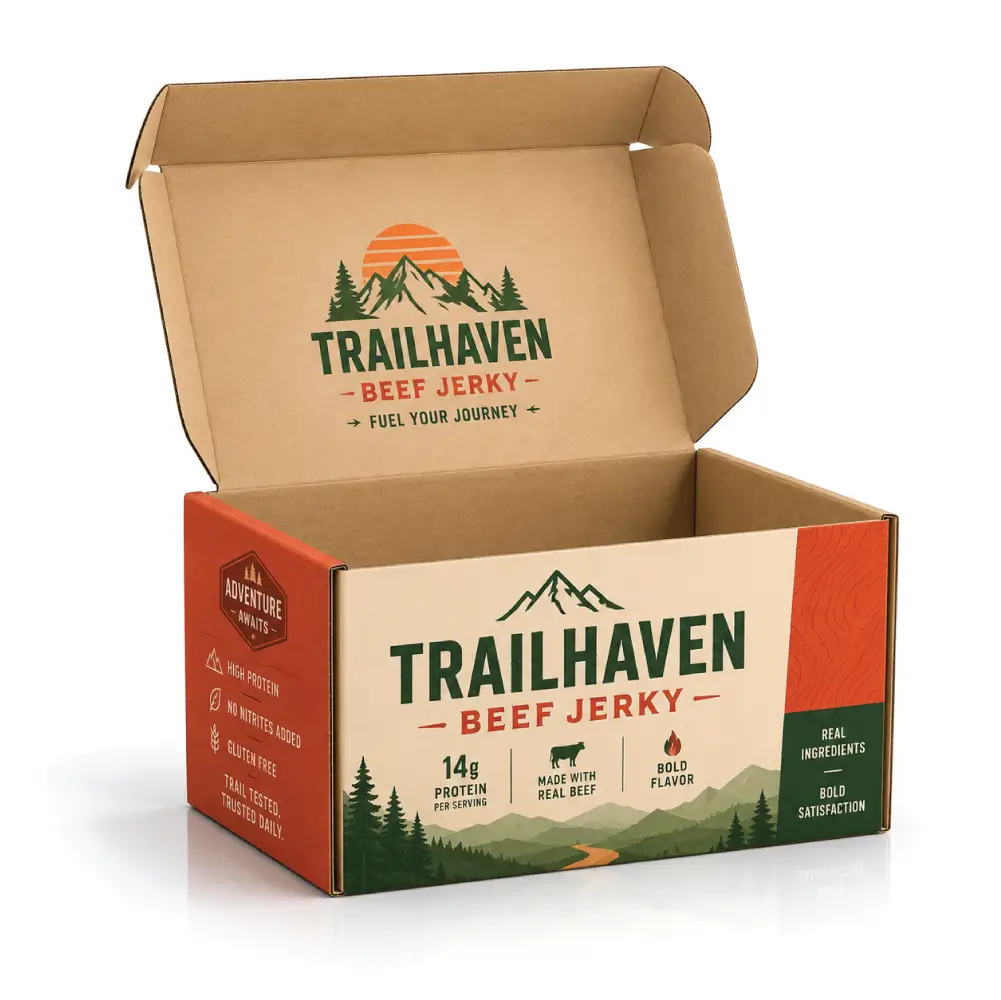 Tuck Top Jerky Boxes With Secure Closure Design