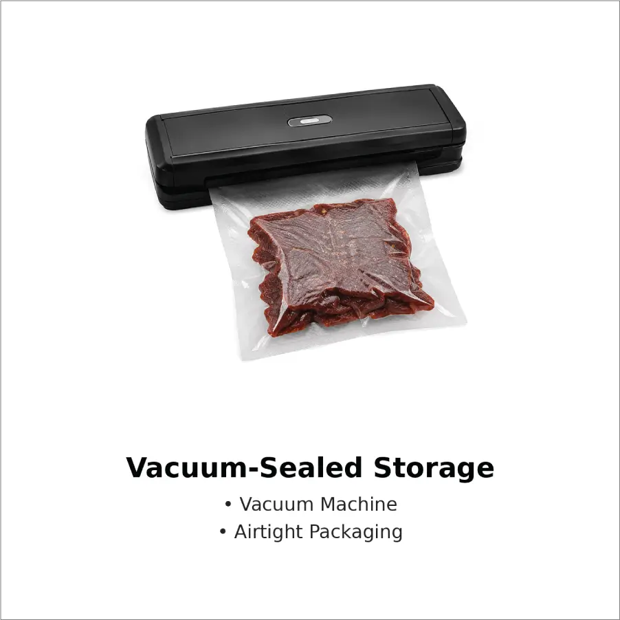 Vacuum-Sealed Storage for Beef Jerky