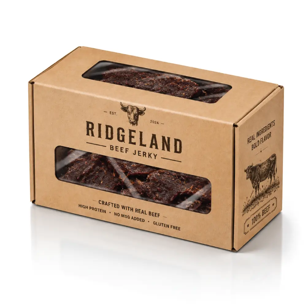 Window Beef Jerky Boxes With Clear Product Visibility