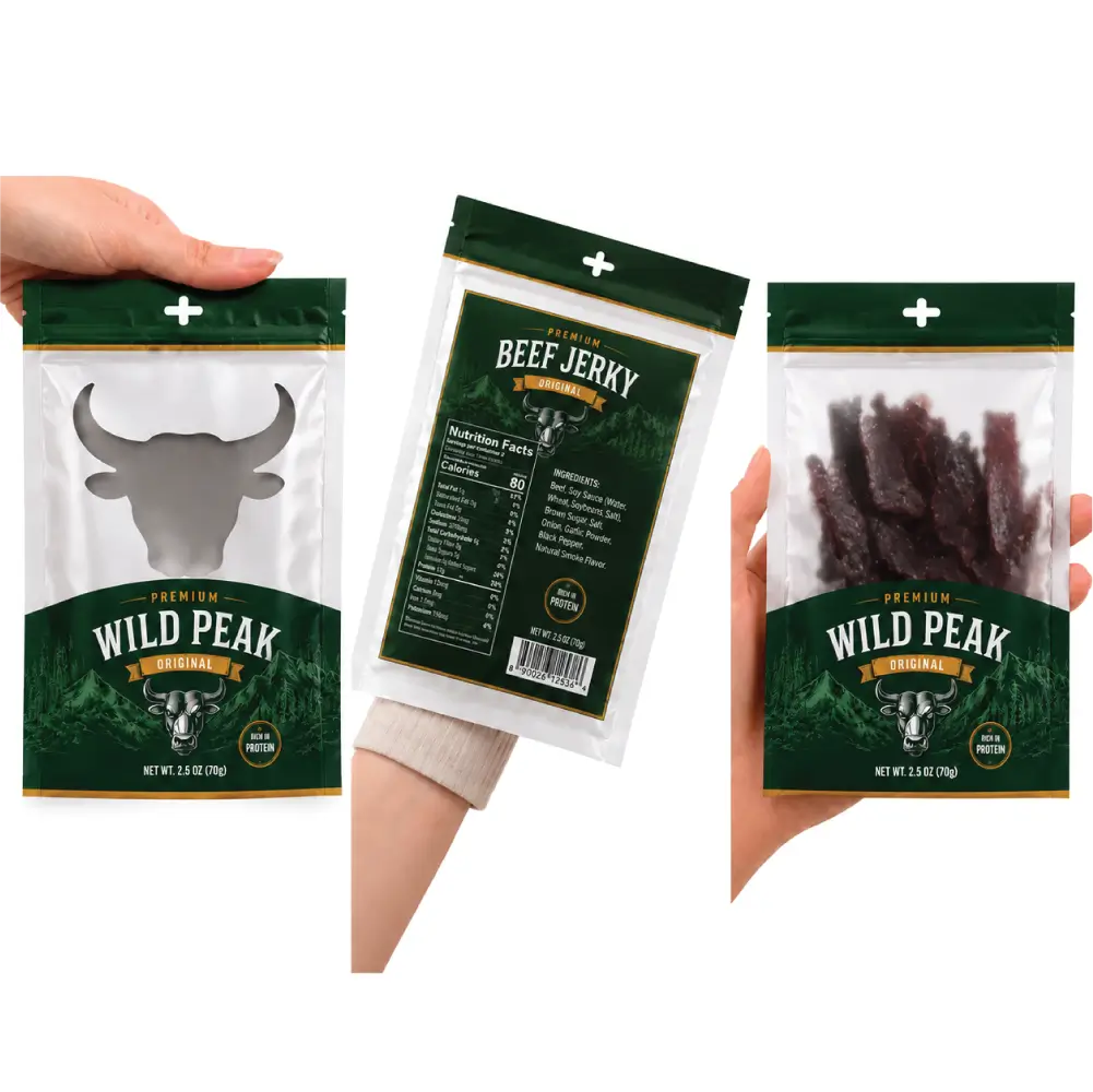 Window Cut-Outs For Beef Jerky Packaging