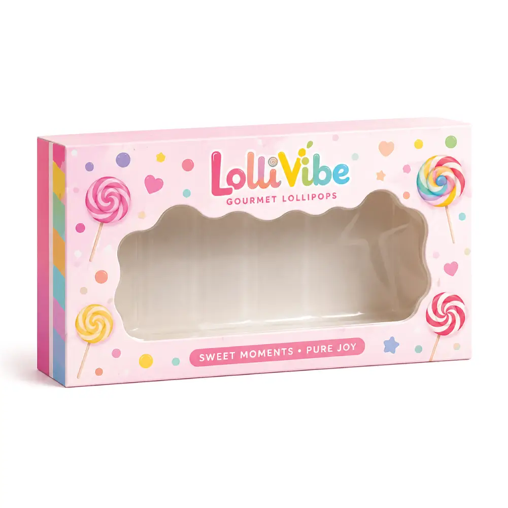 Window Lollipop Boxes With Clear Product Visibility