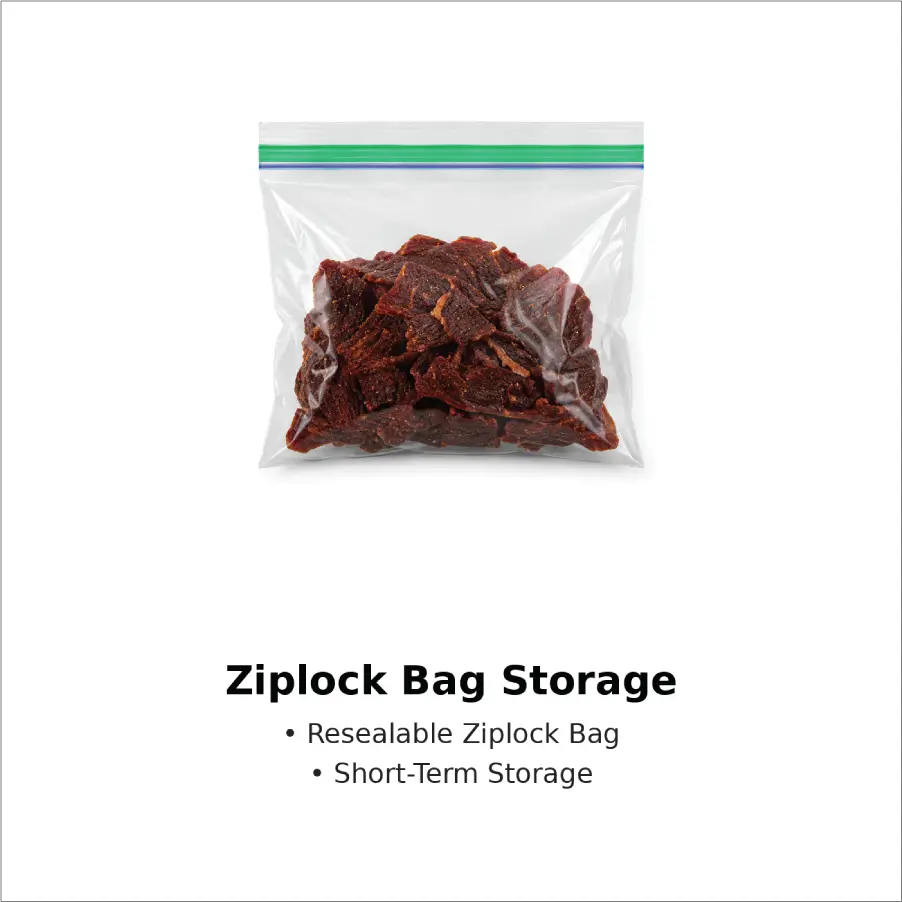 Ziplock Bags for Short-Term Beef Jerky Storage