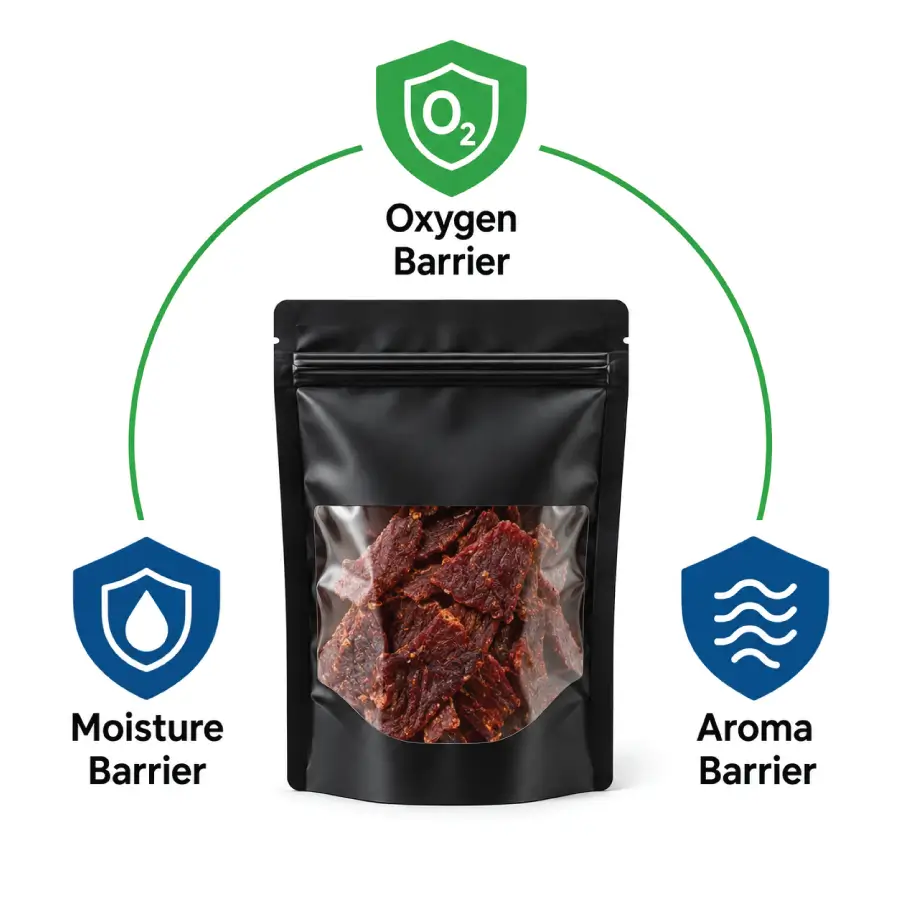Barrier Film Options for Beef Jerky Bags