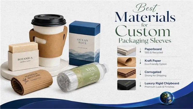 Different materials used for custom packaging sleeves