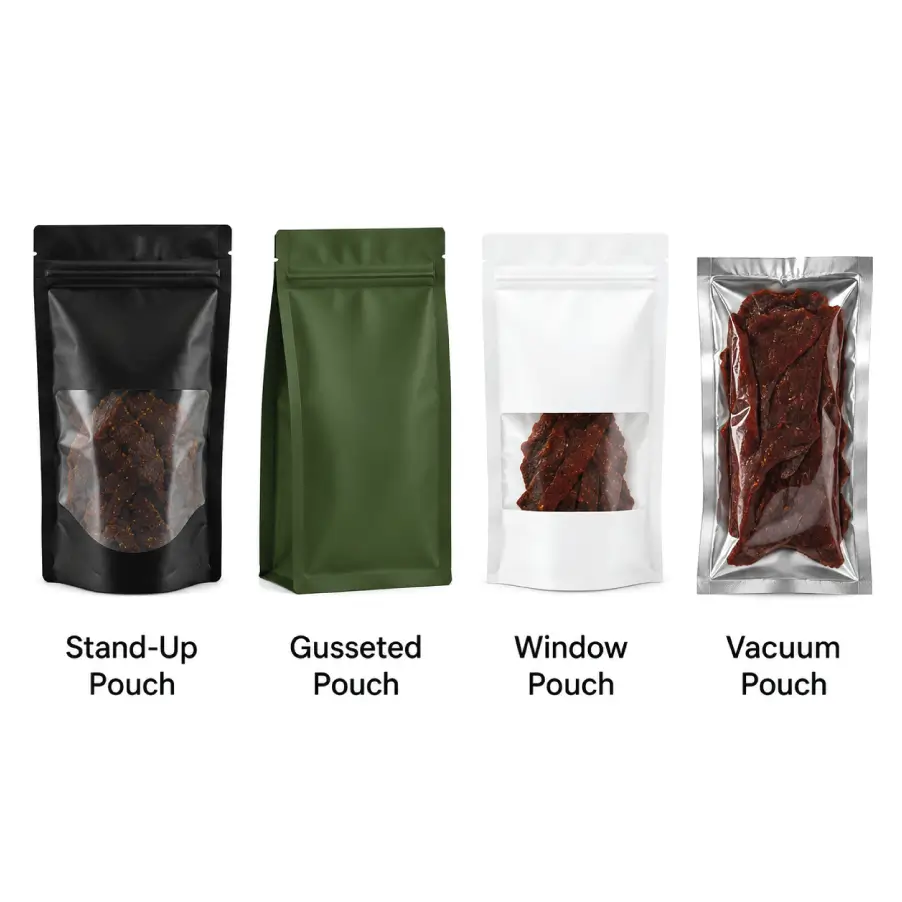 Best Pouch Styles for Beef Jerky Packaging