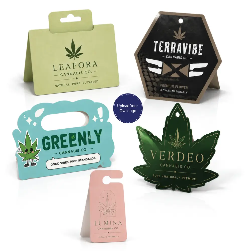 Cannabis Header Cards With Branded Product Display