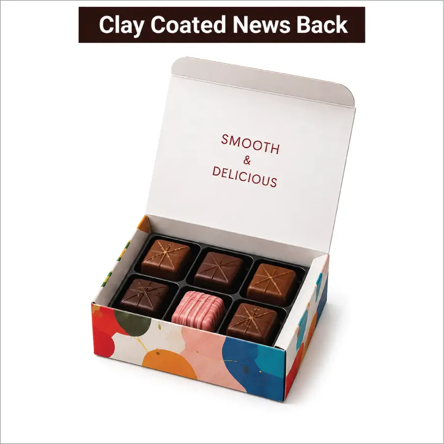 Clay Coated News Back for Cost-Effective Chocolate Boxes