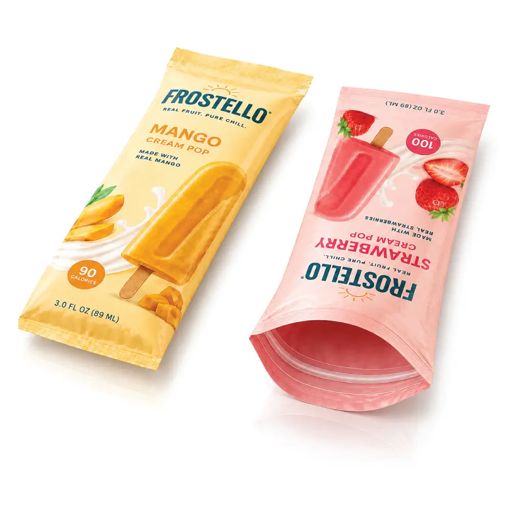 Commercial Popsicle Wrappers With Custom Product Presentation