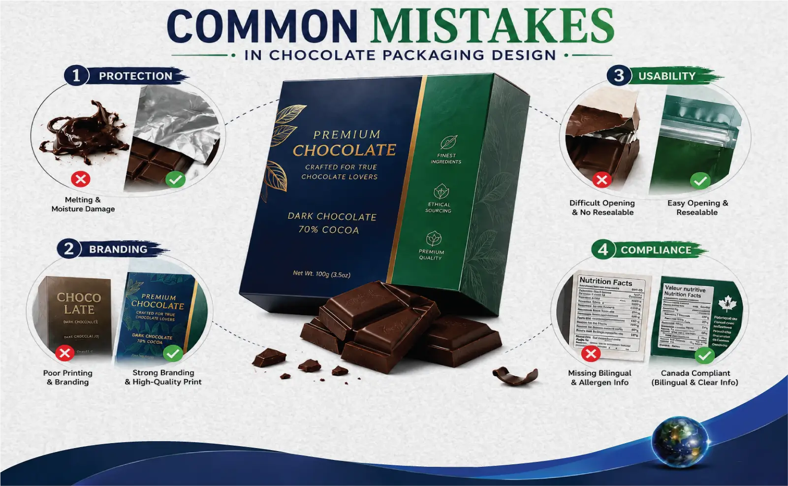 Common Mistakes In Chocolate Packaging