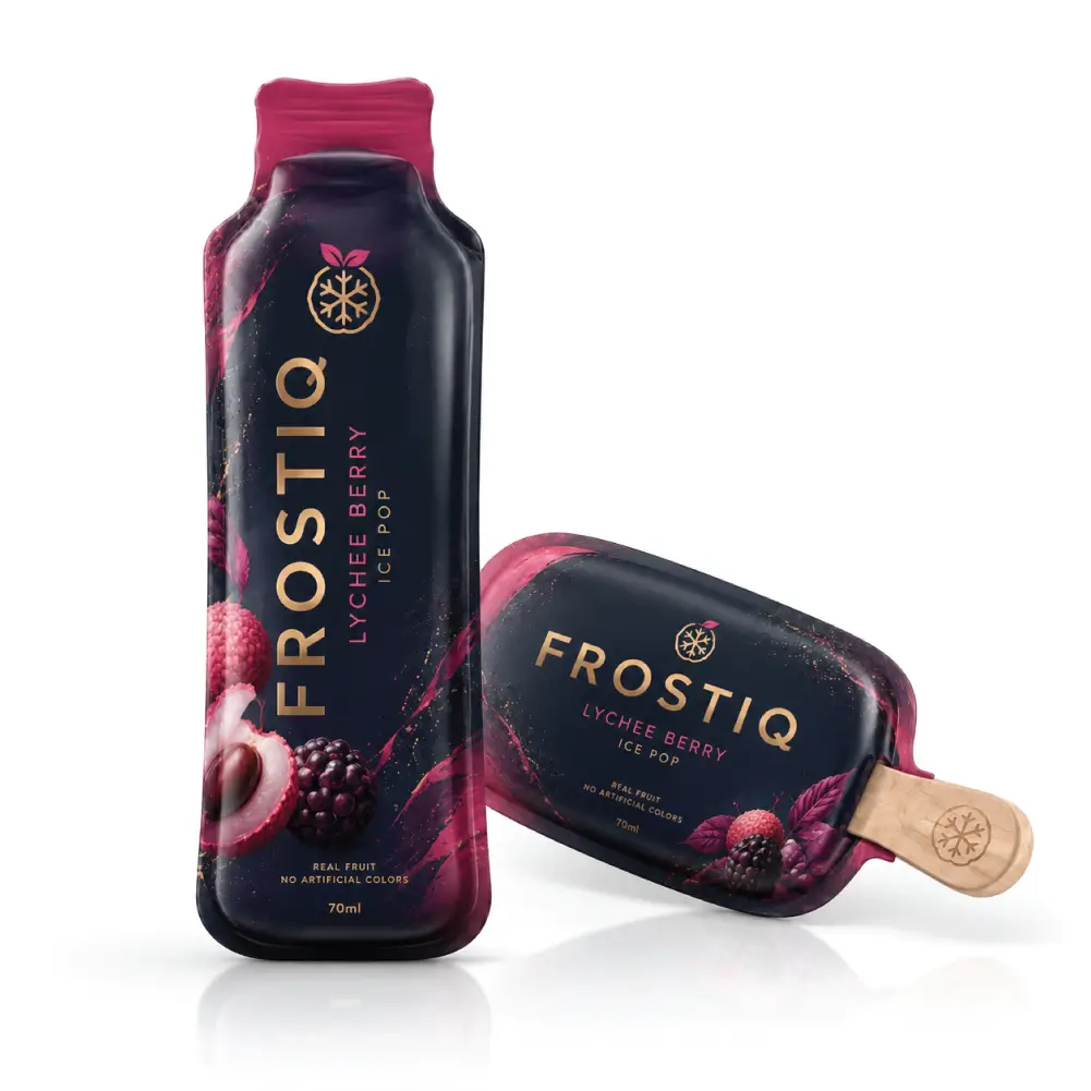 Die Cut Popsicle Wrappers For Individual Frozen Treats