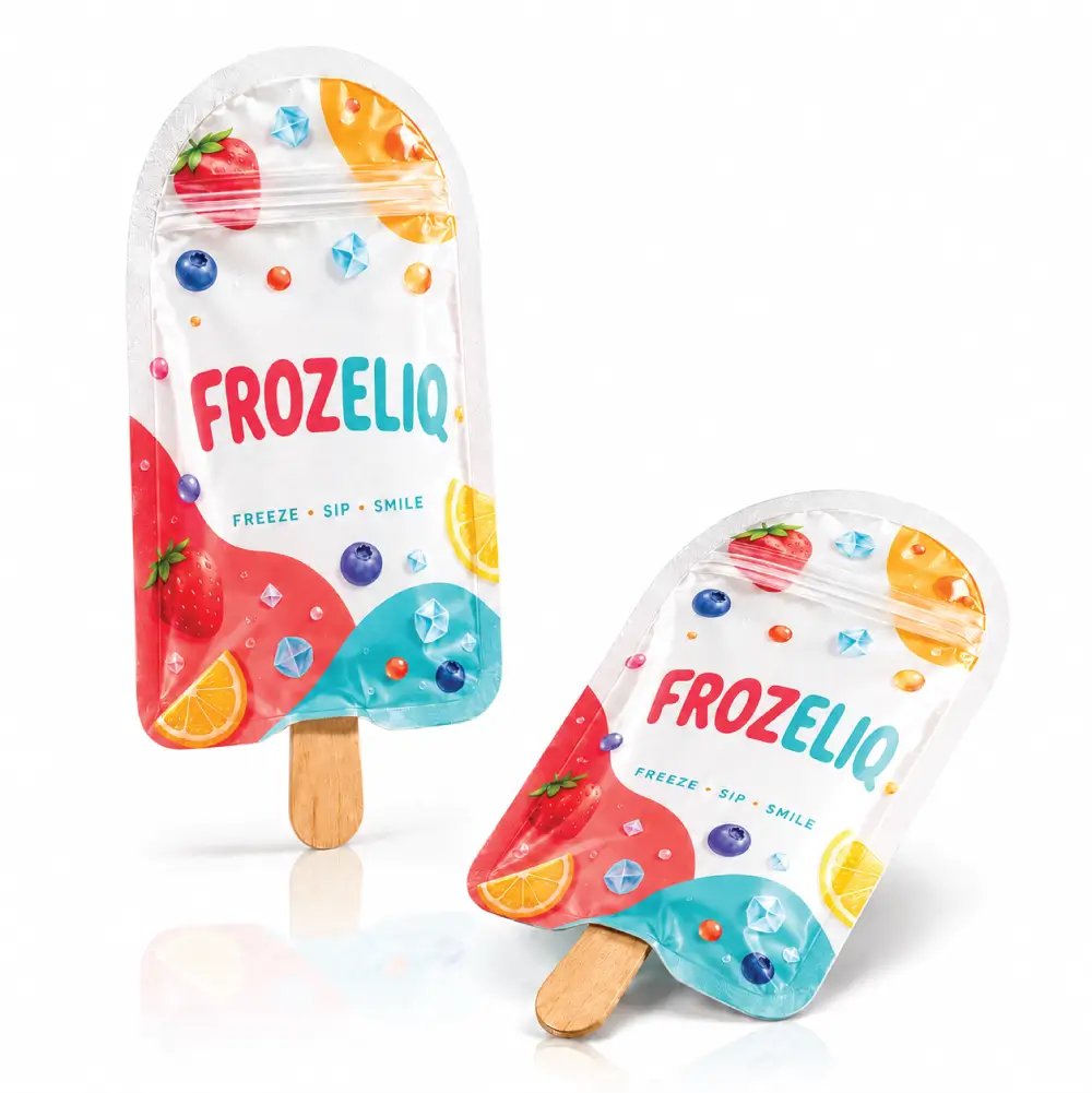 Die Cut Ziploc Popsicle Bags With Custom Shapes
