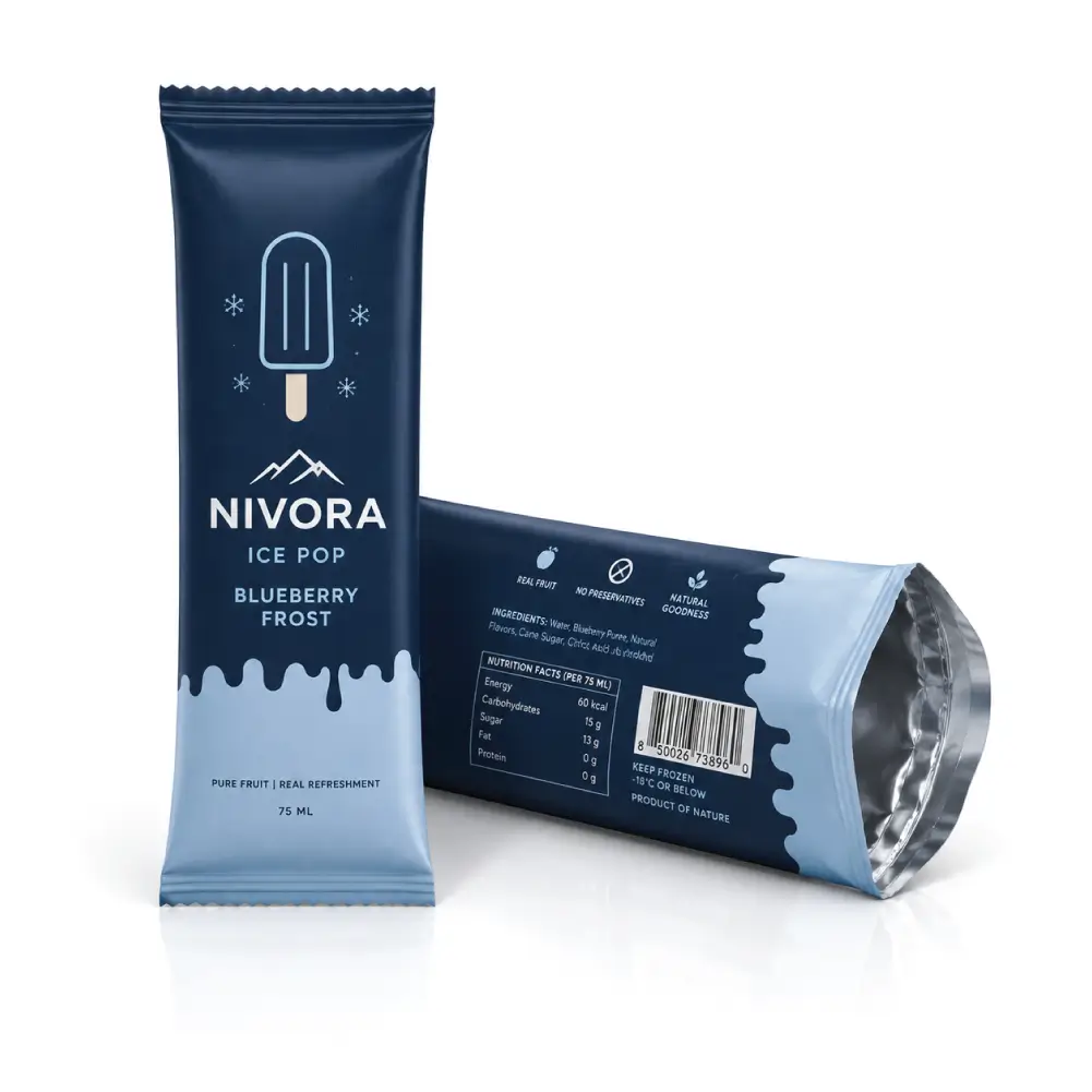 Flat Popsicle Wrappers For Individual Frozen Treats