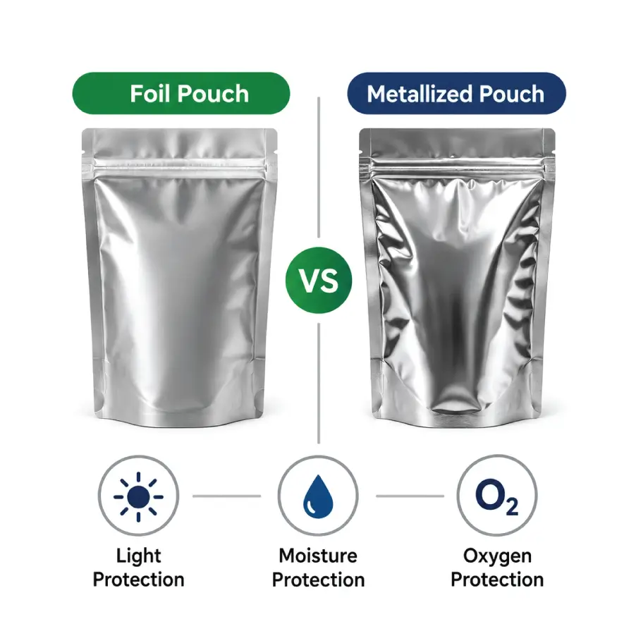 Foil and Metallized Inner Materials for Jerky Bags