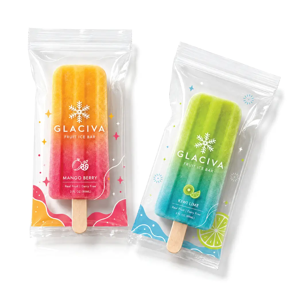 Full Window Ziploc Popsicle Bags With Product Visibility