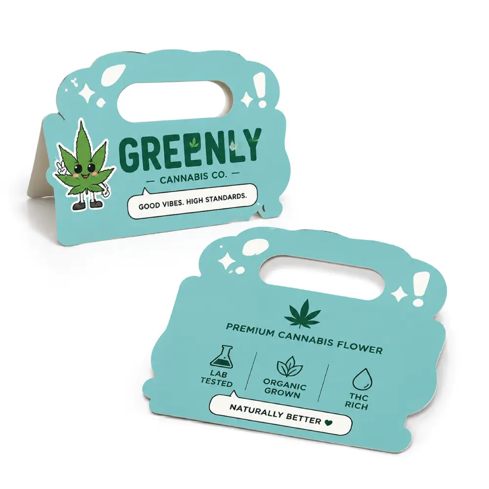 Handle Cannabis Header Cards With Organized Product Display