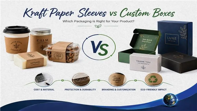 Comparison of kraft paper sleeves and custom boxes