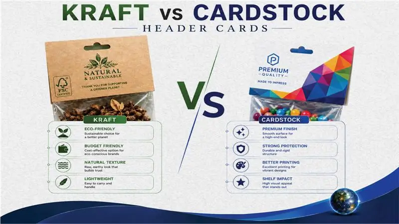 Kraft Vs Cardstock Header Cards